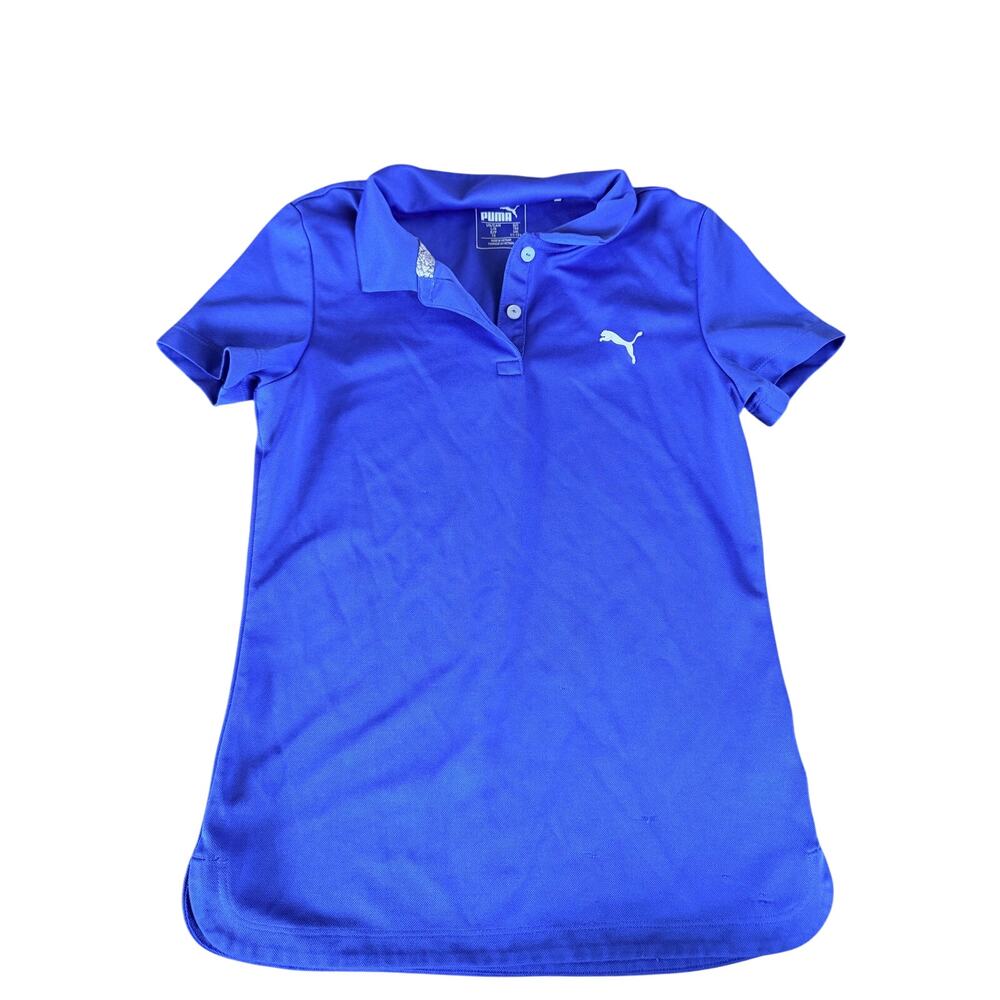 Puma Blue Golf Polo Shirt - Short Sleeve - Size Large